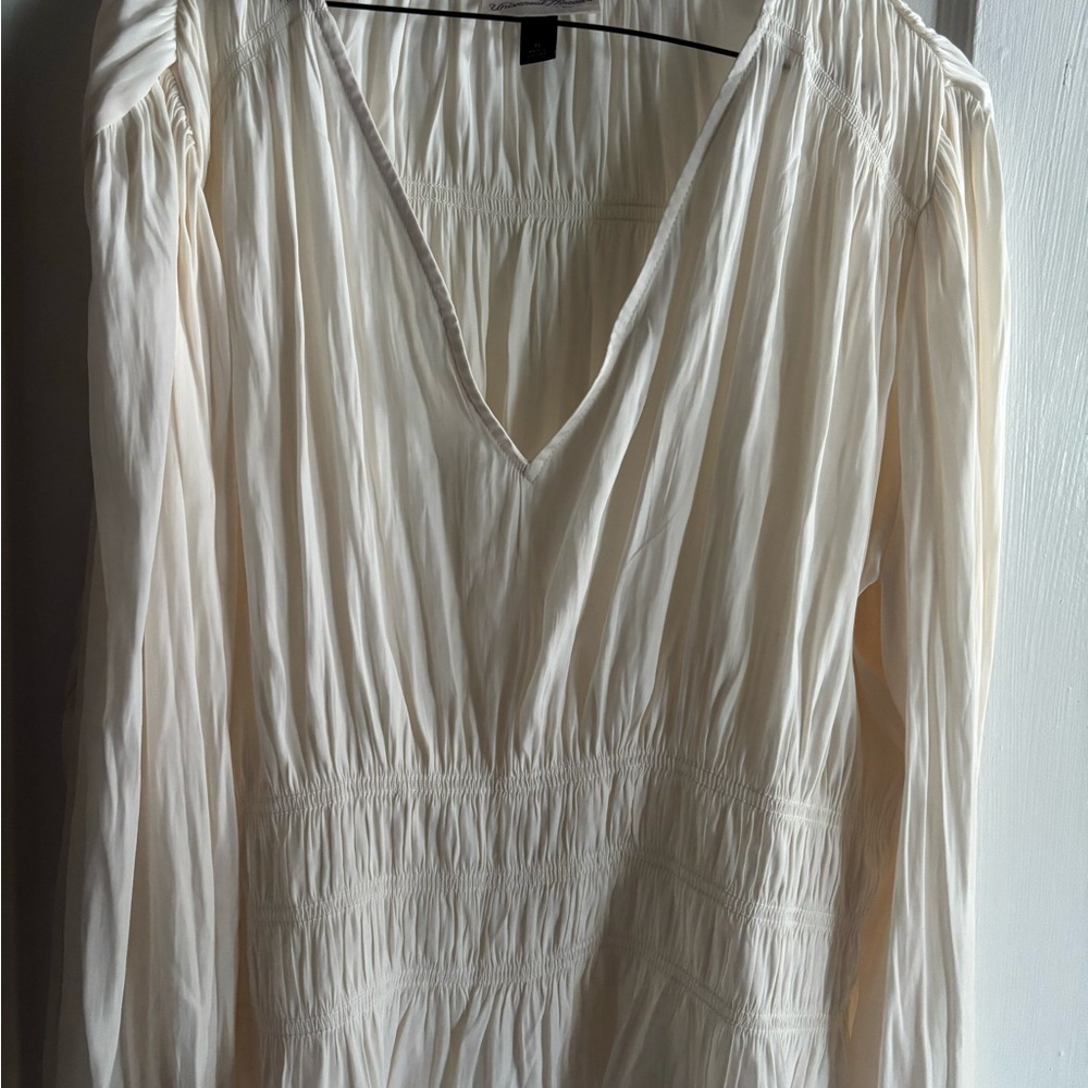 Universal Thread Cream Long Sleeve Dress